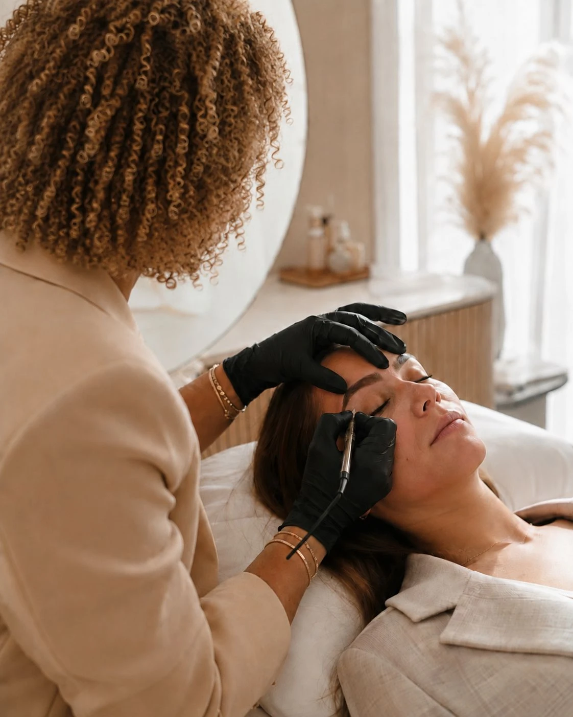 Persoonlijk advies tijdens een permanente make-up behandeling bij PermanentMooi